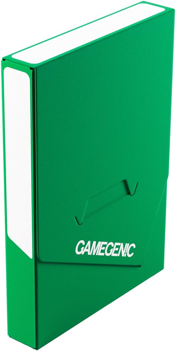 Gamegenic Cube Pocket 15+ Deck Box - Slim Card Holder for TCGs, LCGs, Board Games, and RPGs, Green Color