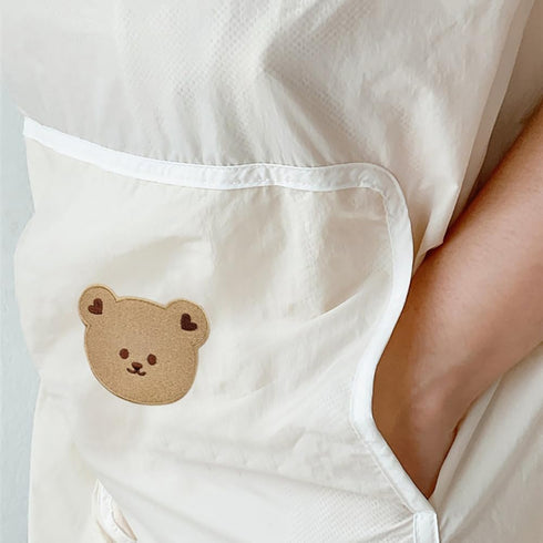 Summer 33.46 31.5inch Baby Carrier Cover Universal - Sun Protection & Waterproof Baby Sling Cover Cute Bear Breathable