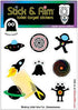 Color Change Target Stickers Space Edition with Sticker Applicator Tool for Easy Install. Aiming Stickers for Potty