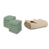 Comfy Cubs Baby Washcloths and Waffle Weave Blanket Bundled