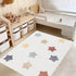 Poowe -4Ft 6Ft Large ABC Rug for Kids Room Boy & Girl - Colorful Alphabet Circle Area for Playroom, Nursery, Classroom