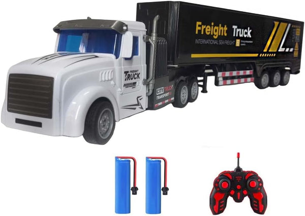 RC Semi Truck Toy for Kids - 1:32 Remote Control Carrier Van