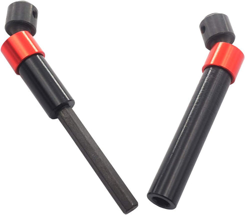 2PCS ShareGoo Rear Metal Drive Shaft CVD Center Axle Dogbone, 121-155mm Compatible with Traxxas TRX-4 324mm Wheelbase