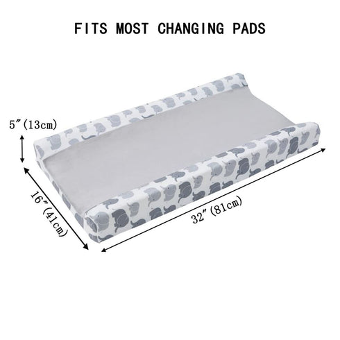 Changing Pad Cover - Baby Ultra Soft Hypoallergenic Silky Comfort Knit Sheets Cotton Diaper Change Table Pad Covers