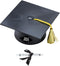 Graduation Cake Kit, Cupcake & Party Supplies Decoration Toppers, Black Cap Gold Tassel