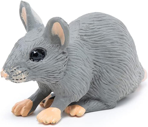 Papo Hand-Painted Figurine - Wild Animal Kingdom - Grey Mouse - 50205 - Collectible for Children 3 Years Old and Up