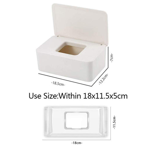 Onebycitess Baby Wipes Dispenser, Baby Wipes Case Holder Keeps Diaper Wipes Fresh Non-Slip Wipe Container Three-Layer