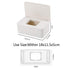 Onebycitess Baby Wipes Dispenser, Baby Wipes Case Holder Keeps Diaper Wipes Fresh Non-Slip Wipe Container Three-Layer