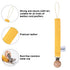 Baby Food Grade Silicone Car Teether Toy with Pacifier clip Holder,Teething Pain Relief Toys Gift Set for 3 Months+ Boys and Girls,Freezer Safe,BPA Free (Bulldozer, Yellow)