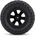 Oumefar 4pcs/Set RC Car Tires, Rubber Crawler Tyres for Remote Control Military Car Parts for 1/16 Tracked Vehicles,