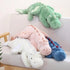 Dragon Stuffed Animal, 35.4 Inches Medium Plush Toy for Kids, Very Cute Plushie Dragon in Pink, White, Green, and Blue