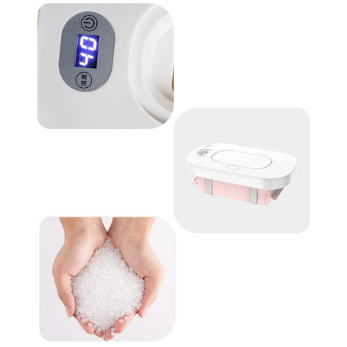 Dioche Wipes Wipes Warmer Wet Dispenser Heater - Top Heating Lock Baby Wipe Warmer, Large Capacity for Baby Wet, White