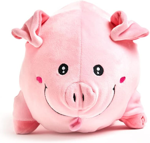 Cuddle Barn - Jiggly Wigglies Piggy | Animated Interactive Stuffed Animal Pig Plush Toy Game Plays Pop Goes The Weasel and Comes with Cards, 11 inches