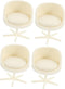 TOYANDONA 4pcs Miniature Dollhouse Armchair Set, Rotatable Office Chair, Egg Chair, Mini Stool for Doll House Decor