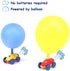 3+ LiKee Balloon Powered Cars Balloon Racers with Manual Balloon Pump for Kids Boys Girls and Classroom (Yellow