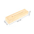 Wood Keepsake Storage Box with Elegant Footprint Design Multifunctional Announcement Storage Case for Pregnancy Test