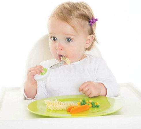 doddl Toddler Utensils, Ergonomic Fork Spoon and Knife Set for Self Feeding, Stainless Steel for 1-3 Year Olds