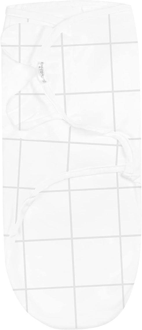 BaeBae Goods Swaddle Blanket, Adjustable Infant Baby Swaddling Wrap Set of 4, Soft Cotton