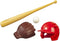 Melody Jane Dollhouse American Baseball Helmet Bat Glove & Ball Games Sport Accessory