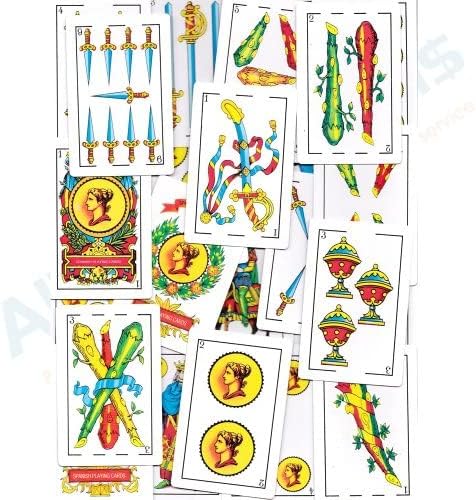Playing Cards - Full Deck with 50 Cards, Smooth Plastic Coated, Beautifully Artistic Traditional Design