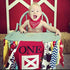1st WAOUH Farm High Chair Banner - Birthday Party Theme Decoration, Fabric Garland Cake Smash Photo Prop, Souvenir