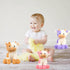 YUKOUQIAN 8 inch Cute Cow Plush Stuffed Animal Doll Toy for Girls Boys (Siting Cow Purple)