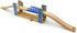 DSHMIXIA Set 3-5 Lift Bridge Wooden Crane Toy with Train Cars - Compatible with Major Wooden Rail Brands - Ages