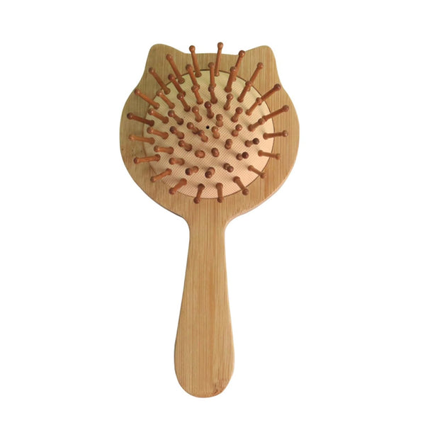 Yuly Baby Hair Brush Bamboo Hair Comb Toddler Bathing Head Brush Head Massager