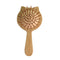 Yuly Baby Hair Brush Bamboo Hair Comb Toddler Bathing Head Brush Head Massager