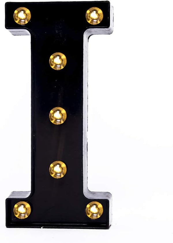 Foaky Black LED Marquee Number Lights - Light Up Sign for Night Light Wedding Birthday Party, Battery Powered
