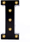 Foaky Black LED Marquee Number Lights - Light Up Sign for Night Light Wedding Birthday Party, Battery Powered