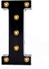 Foaky Black LED Marquee Number Lights - Light Up Sign for Night Light Wedding Birthday Party, Battery Powered