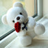 Teddy Bear Plush Stuffed Animal with Rose, Cute Gift for Loved Ones, Girlfriend, Kids Birthday, Valentine