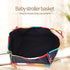 Baby Stroller Basket, Under Stroller Storage Organizer Bag, Solid Oxford Fabric for Pushchair