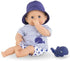12" 18 Corolle Bebe Bath Marin Baby Doll - Soft-Body with Rubber Whale Toy, Safe for Water Play in Bathtub or Pool