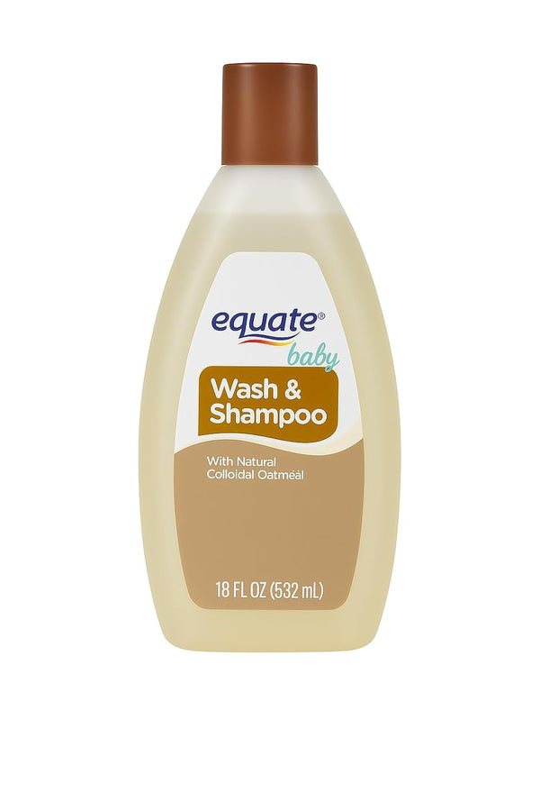Generic Equate Baby Wash & Shampoo, Tear-Free with Natural Colloidal Oatmeal, Hypoallergenic and