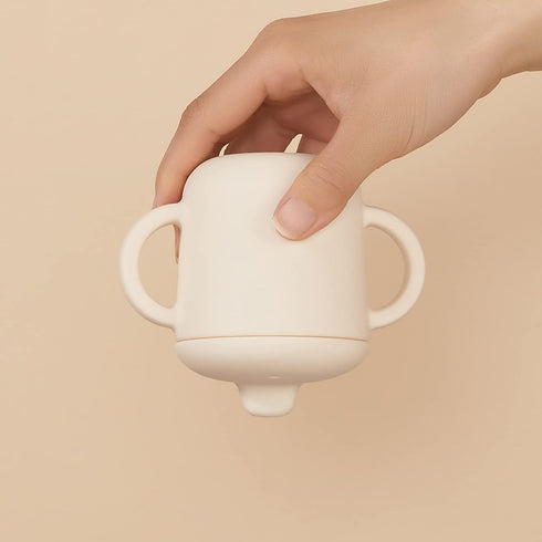 5 floz, 6months+, Premium Silicone Baby Straw Cup BPA-Free Food-Grade Silicone Sippy Cup for Infants and Toddlers