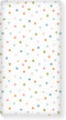 JEPFEIXIA Colorful Polka Dot Fitted Crib Sheet for Boys Girls Beautiful Watercolor Pastel