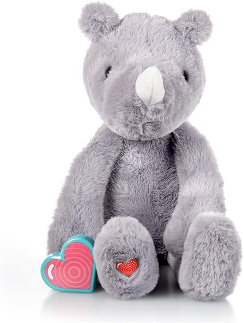 Recordable Stuffed Animal - Ultrasounds and Sweet Messages Playback, Gender Reveal Rhino