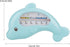 Cute Dolphin Bath Water Thermometer - Safe Bathing in Blue