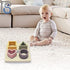 Baby Step Beige Silicone Shape Sorter Puzzle - Montessori Educational Toy for Toddlers 6-24 Months - Enhances Fine
