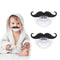 Funny Baby Pacifiers,Mustache Pacifiers 0-18 Months for Babies,Mustache Binky,Gift for Newborns,Infants,Toddlers,Baby Boys,BPA