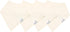 4 Pack Copper Pearl Baby Bandana Bibs - Soft Cotton Bibs for Drooling & Teething, Absorbent, Adjustable Fit, Many