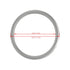 Aluminium Baby Sling Rings for Baby Carriers & Slings 3" Large Size Silver Color 1 Pair