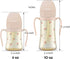 6 oz, 2 GROSMIMI Flip Top Spill Proof Sippy Cup, PPSU, BPA Free, Stage Straw for Toddlers (Cherry)
