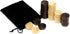 DA VINCI Solid Wood Backgammon and Checkers Pieces 30 Replacement Game Chips with Cloth Bag