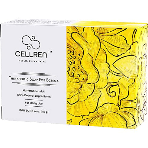 Generic CellRen Eczema Soap Bar. Natural Relief for Eczema. Safe For Adults, Kids,