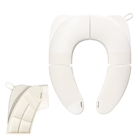 DEEKI Foldable Portable Potty Seat for Kids Travel, Integrated Pinch-Proof TPE Folding Joint