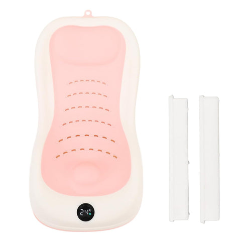 Hamwesh Baby Bath Support, Foldable Portable Safe Quick Drying Adjustable Non Slip Base Baby Bathtub, Newborn Bathtub