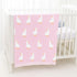 Cozy 30x30 Cotton Baby Blanket Knit Soft Swaddle Receiving Blankets Toddler Infant Blanket with Lovely Duck for Newborn